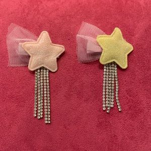 Kawaii hair clips hand made